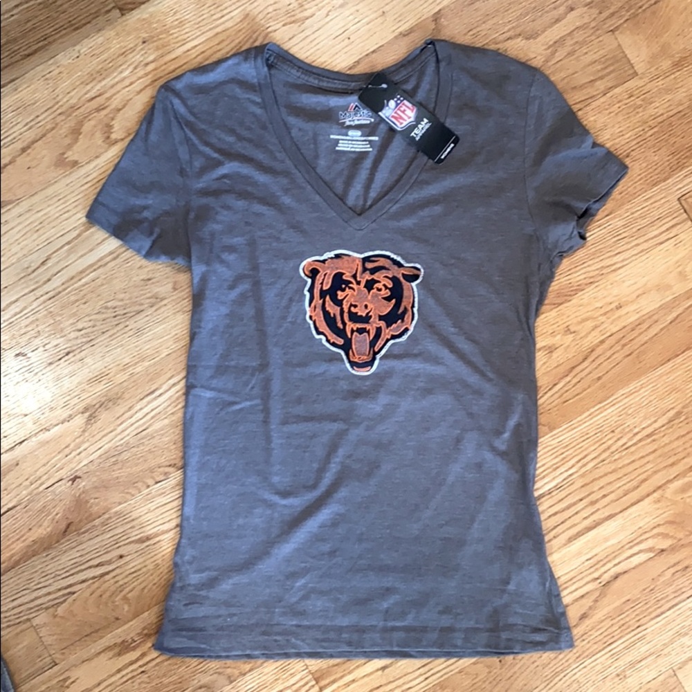 Official NFL Bears women’s short sleeve tee grey M